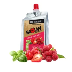 Baouw Eco-recharge XXL Purée Bio Framboise - Fraise - Basilic