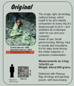 Jerven Fjellduken Original -Remise Camping jervenbag original