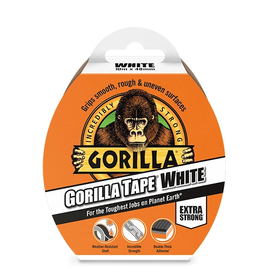 Gorilla Tape White 10m X 48 Mm 1 Gorilla Tape White 10m X 48 Mm