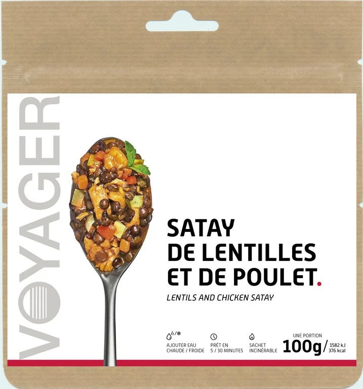 Satay De Lentilles Et De Poulet - Voyager 1 Satay De Lentilles Et De Poulet - Voyager
