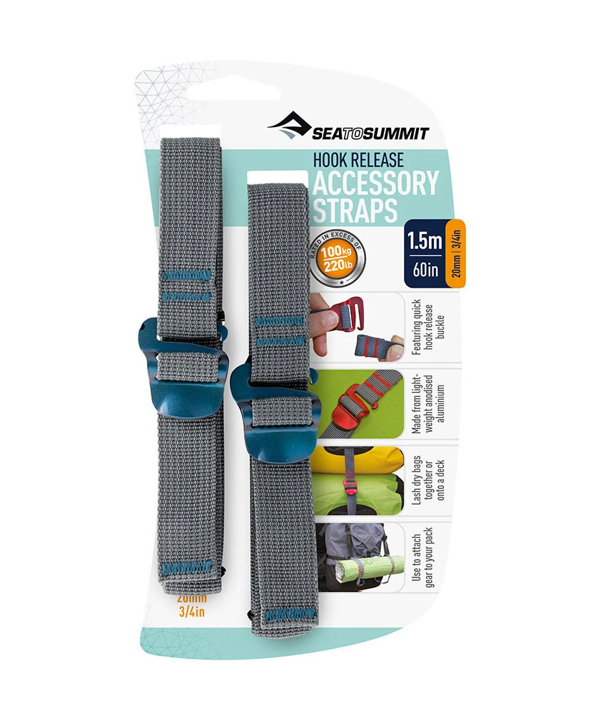 Sea To Summit Hook Release Accessory Straps 20mm 4 Sea To Summit Hook Release Accessory Straps 20mm – Image 4