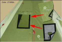 Luxe Outdoor Megahorn III -Remise Camping tente luxe outdoor megahorn iii