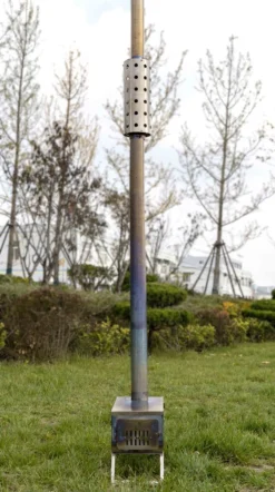 Winnerwell Titanium Heat Protector Nested Pipe -Remise Camping winnerwell titanium heat protector 04