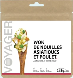 Wok De Nouilles Asiatiques Et Poulet - Voyager